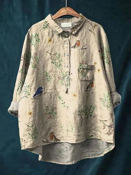 SERAPHINA I RETRO-BLUMENBLUSE