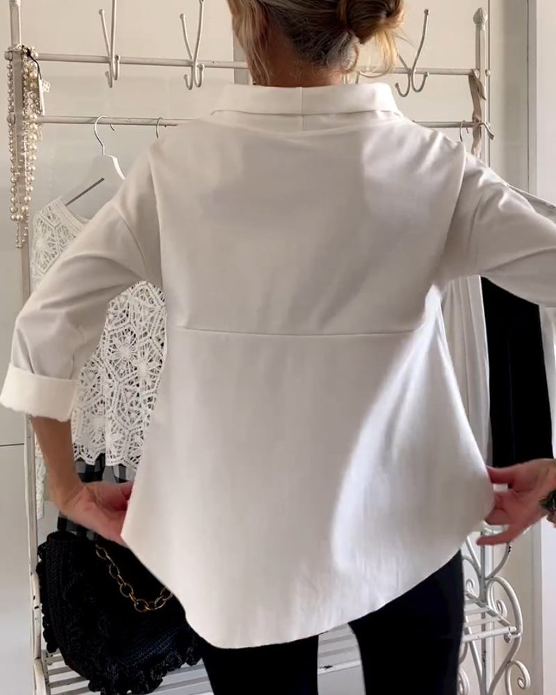 WIEBKE I BEQUEME 3/4-ÄRMEL-BLUSE