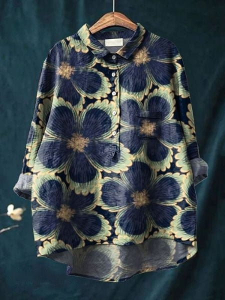 SERAPHINA I RETRO-BLUMENBLUSE