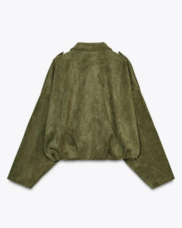 LUMIÈRE | SUEDJACKE BOMBERJACKE