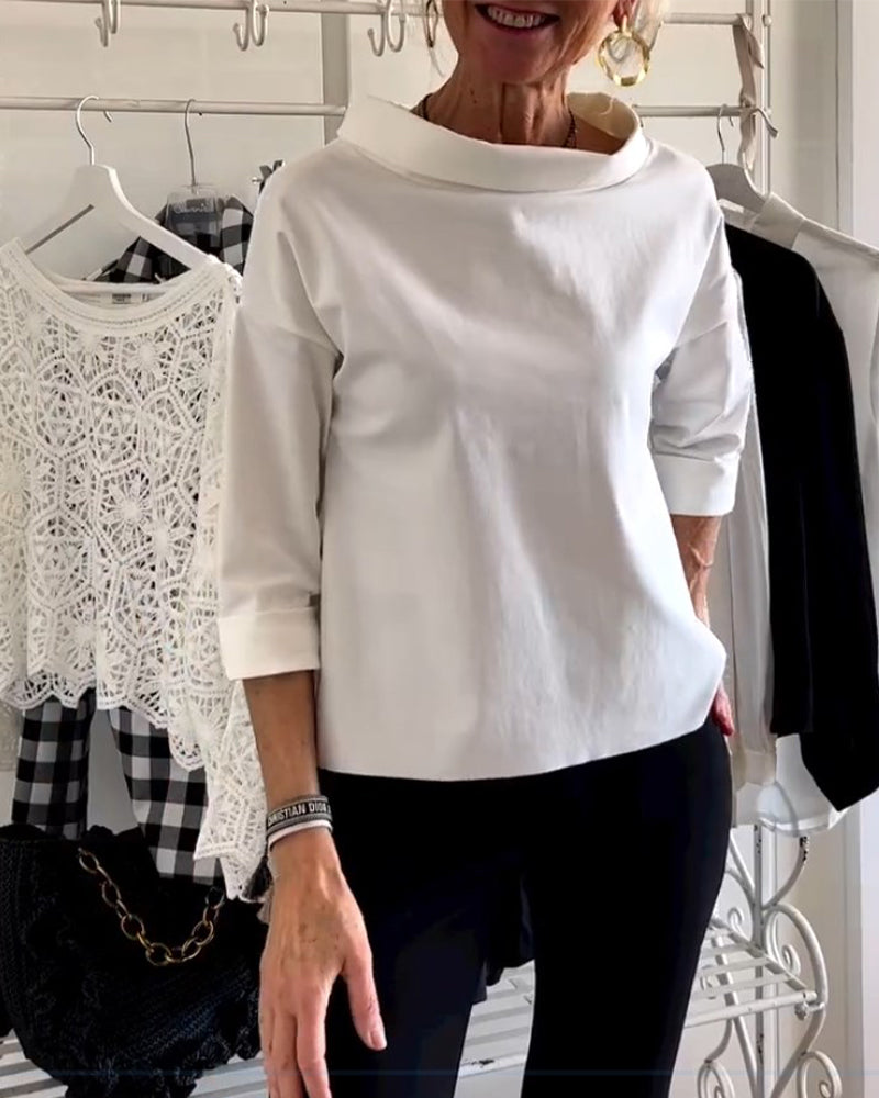 WIEBKE I BEQUEME 3/4-ÄRMEL-BLUSE