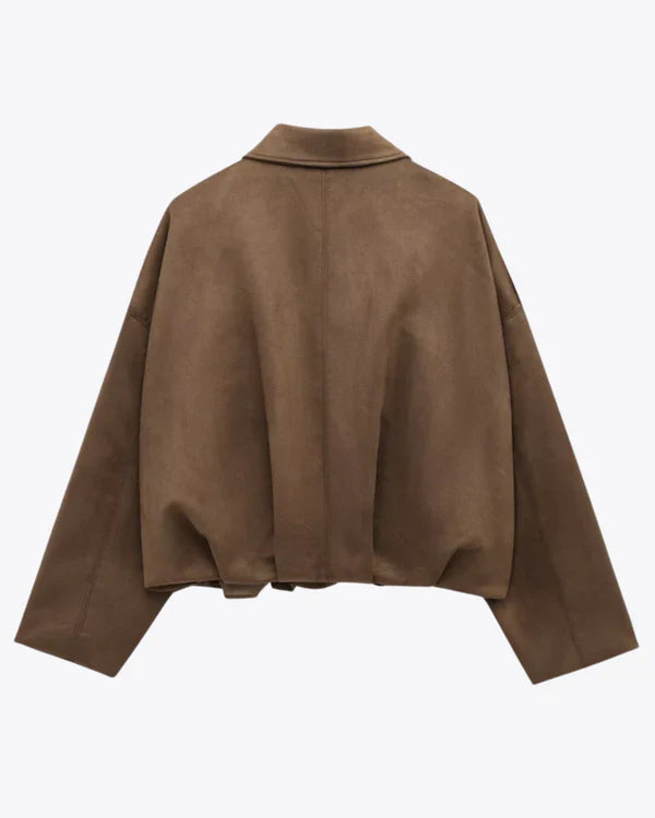 LUMIÈRE | SUEDJACKE BOMBERJACKE