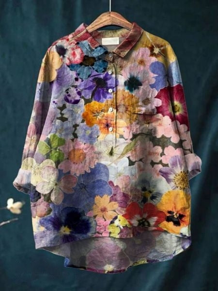 SERAPHINA I RETRO-BLUMENBLUSE