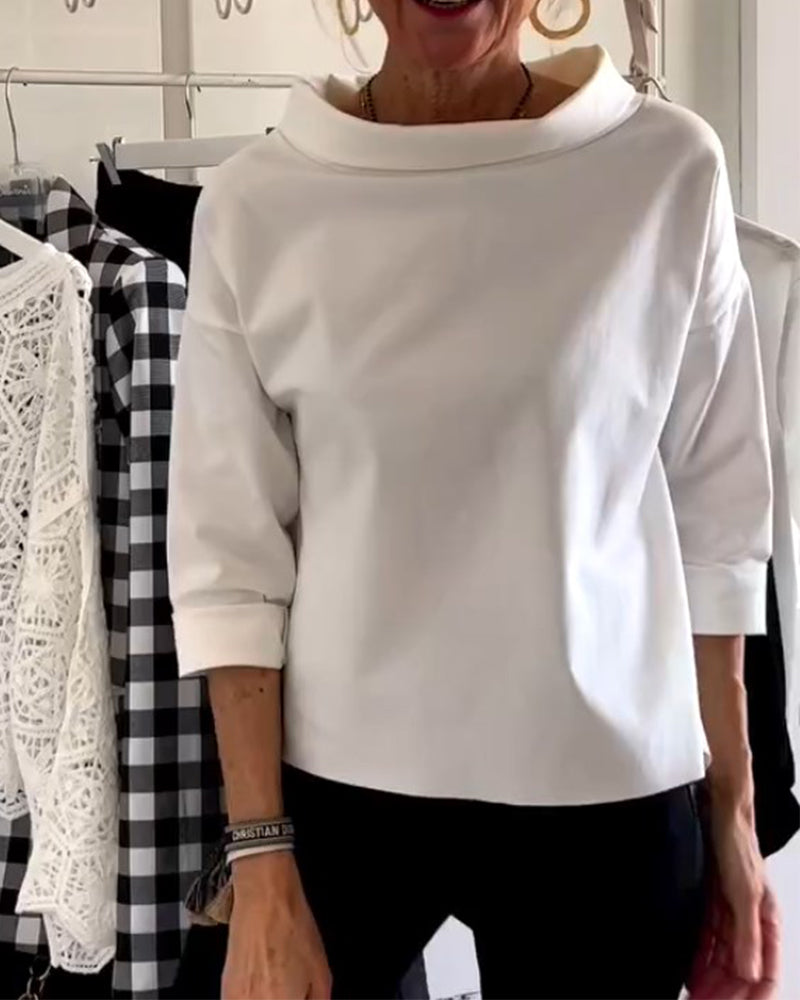 WIEBKE I BEQUEME 3/4-ÄRMEL-BLUSE
