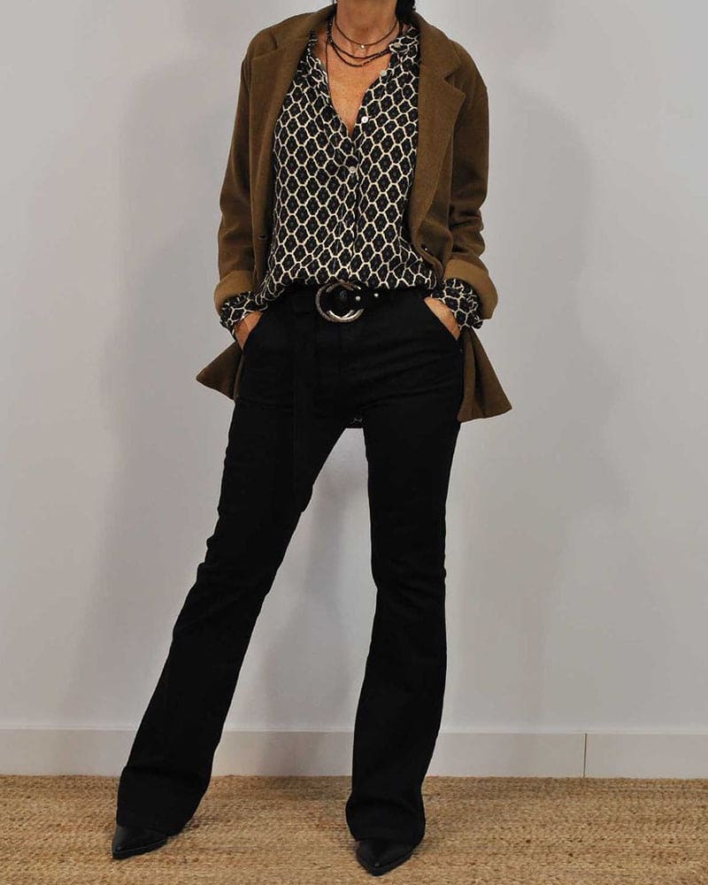 EDWINA I GEOMETRISCHE BLUSE