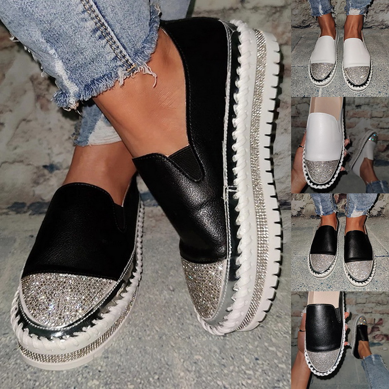 Damen Mokassins – Komfortables, atmungsaktives Mesh in Schwarz