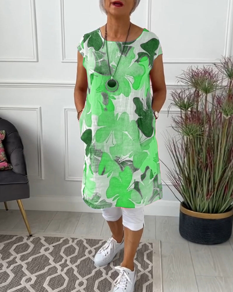 KLARISSA I LANGE BLUMENBLUSE