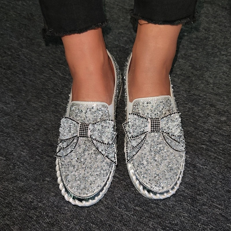 Anke | Damen Slip-On Schuhe – Bequeme, Flexible Modelle mit Strass