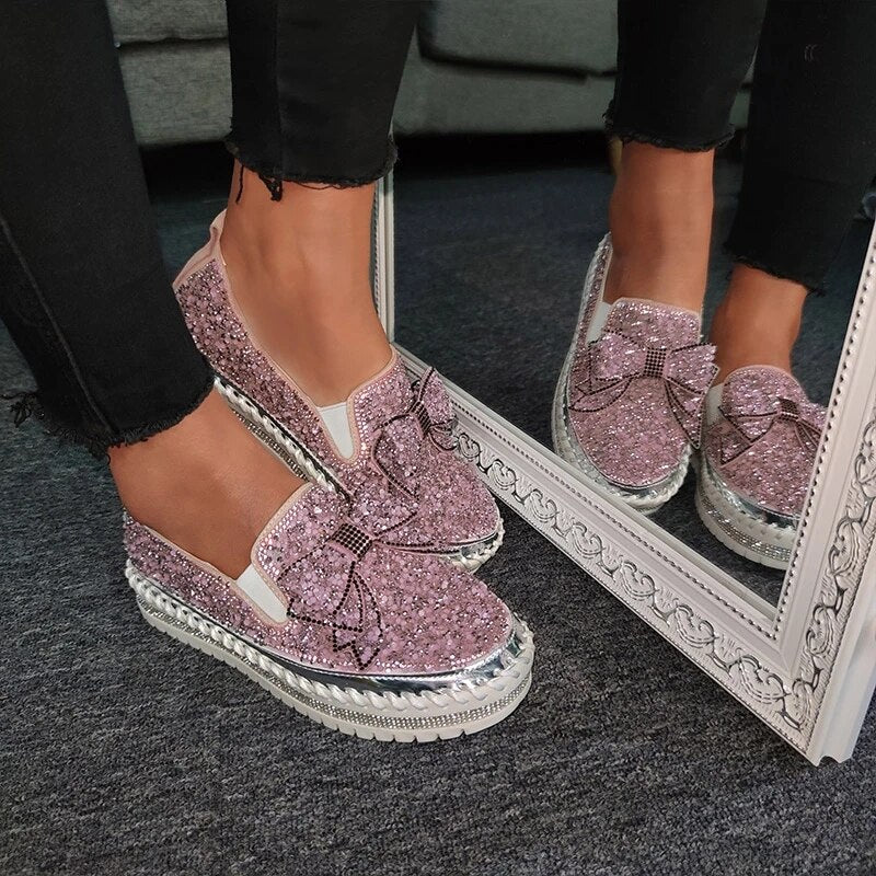 Anke | Damen Slip-On Schuhe – Bequeme, Flexible Modelle mit Strass