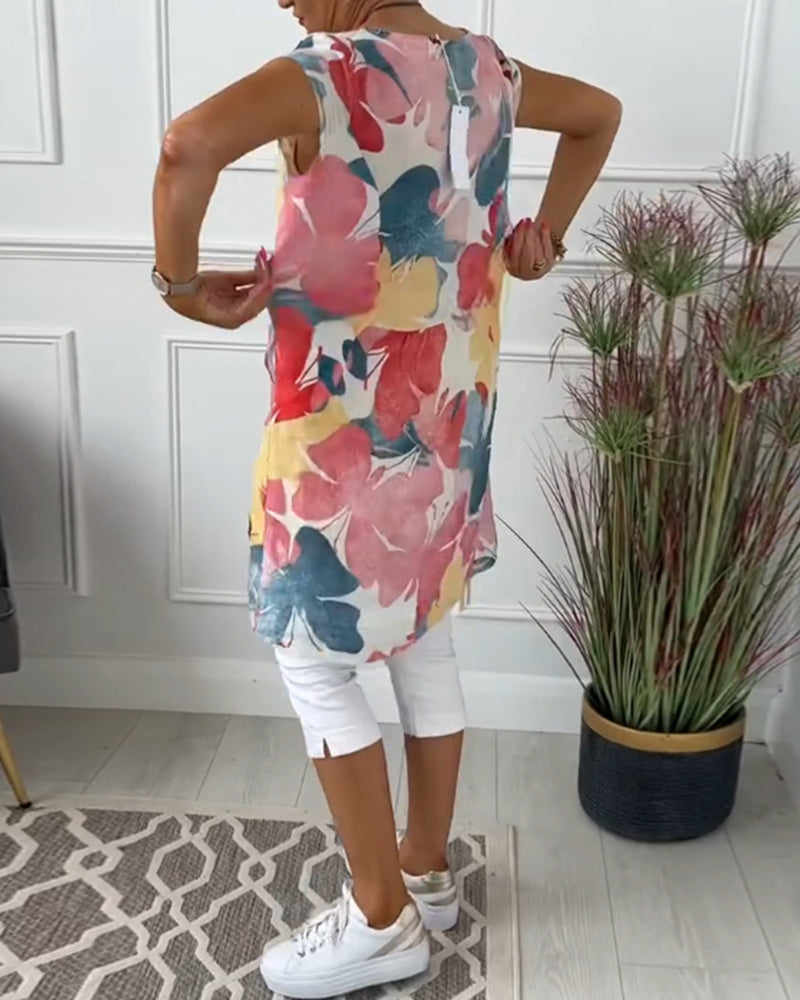KLARISSA I LANGE BLUMENBLUSE