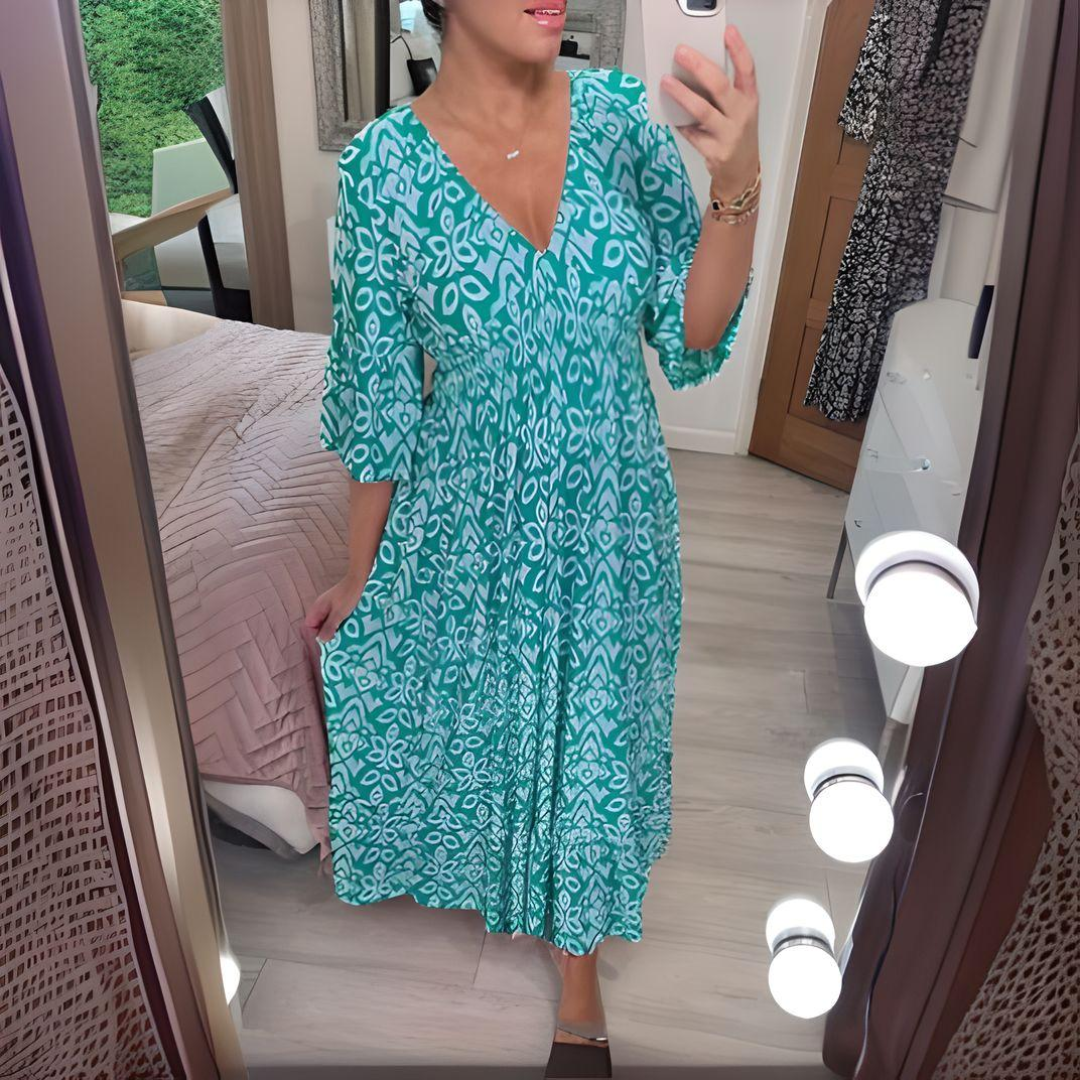 Annie | Boho-Kleid Leichter Stoff, Lässiger Chic