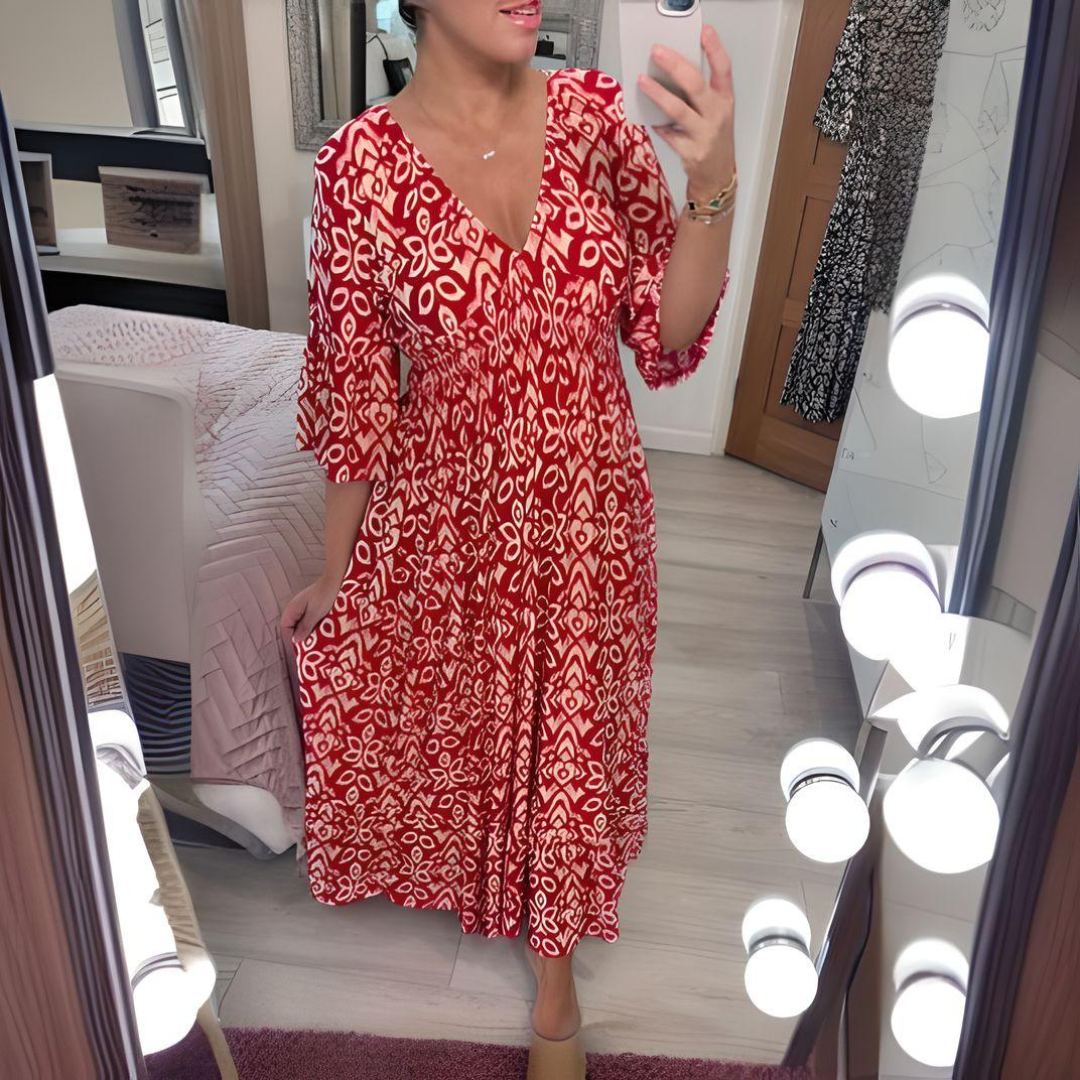 Annie | Boho-Kleid Leichter Stoff, Lässiger Chic