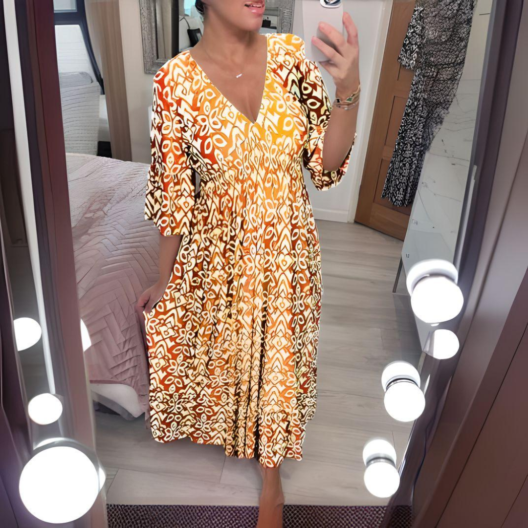 Annie | Boho-Kleid Leichter Stoff, Lässiger Chic