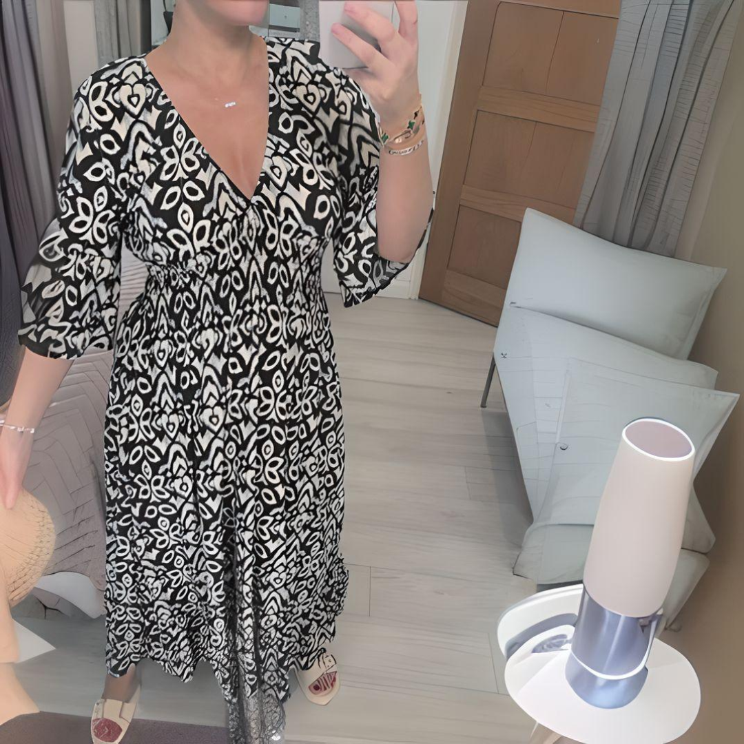 Annie | Boho-Kleid Leichter Stoff, Lässiger Chic
