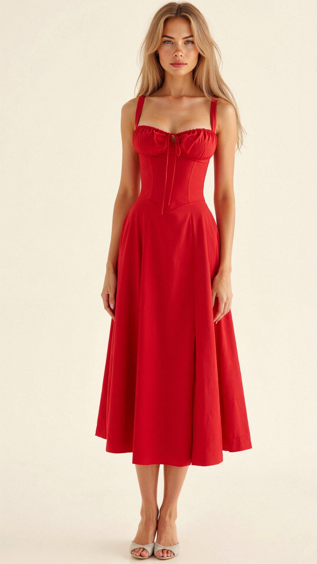 JOSMARA I ELEGANTES KLEID MIT SCHLITZ