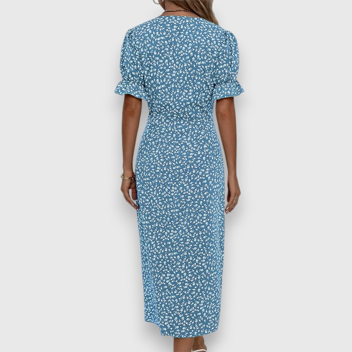 Franziska | Damenkleid Luftig, Verspielt, Elegantes Blumenmuster – Festliches Kleid für Hochzeitsgäste