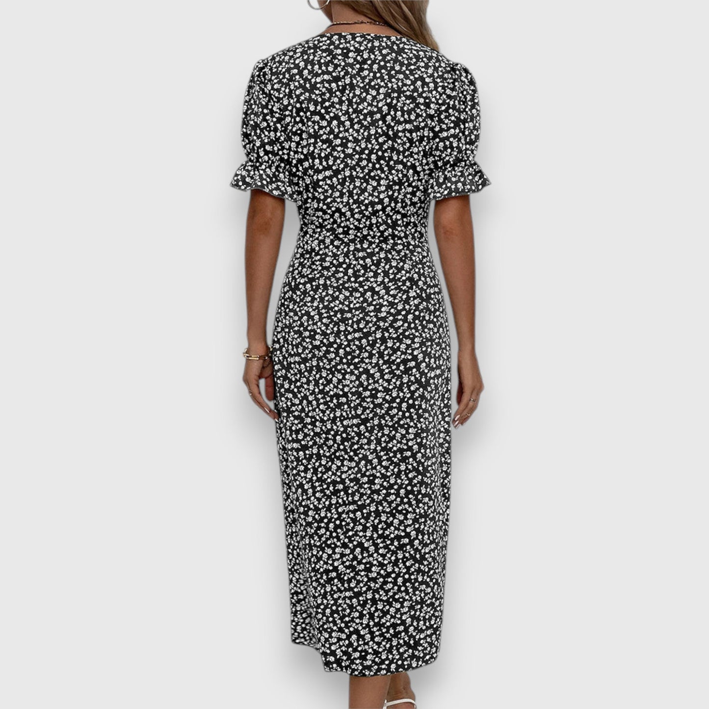 Franziska | Damenkleid Luftig, Verspielt, Elegantes Blumenmuster – Festliches Kleid für Hochzeitsgäste
