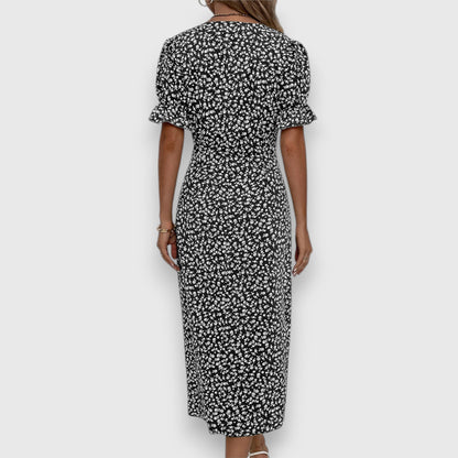 Franziska | Damenkleid Luftig, Verspielt, Elegantes Blumenmuster – Festliches Kleid für Hochzeitsgäste