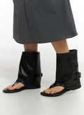 Fauxleder Sandalenstiefel CM422