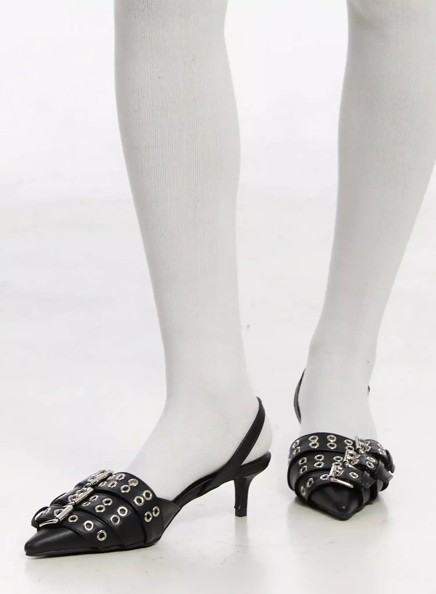 Stylische Schnalle Stiletto Absätze IM530