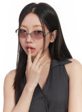 Ovales Rahmen-Sonnenbrille CA518