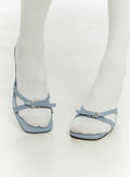 Belted Square Toe Heels CF510