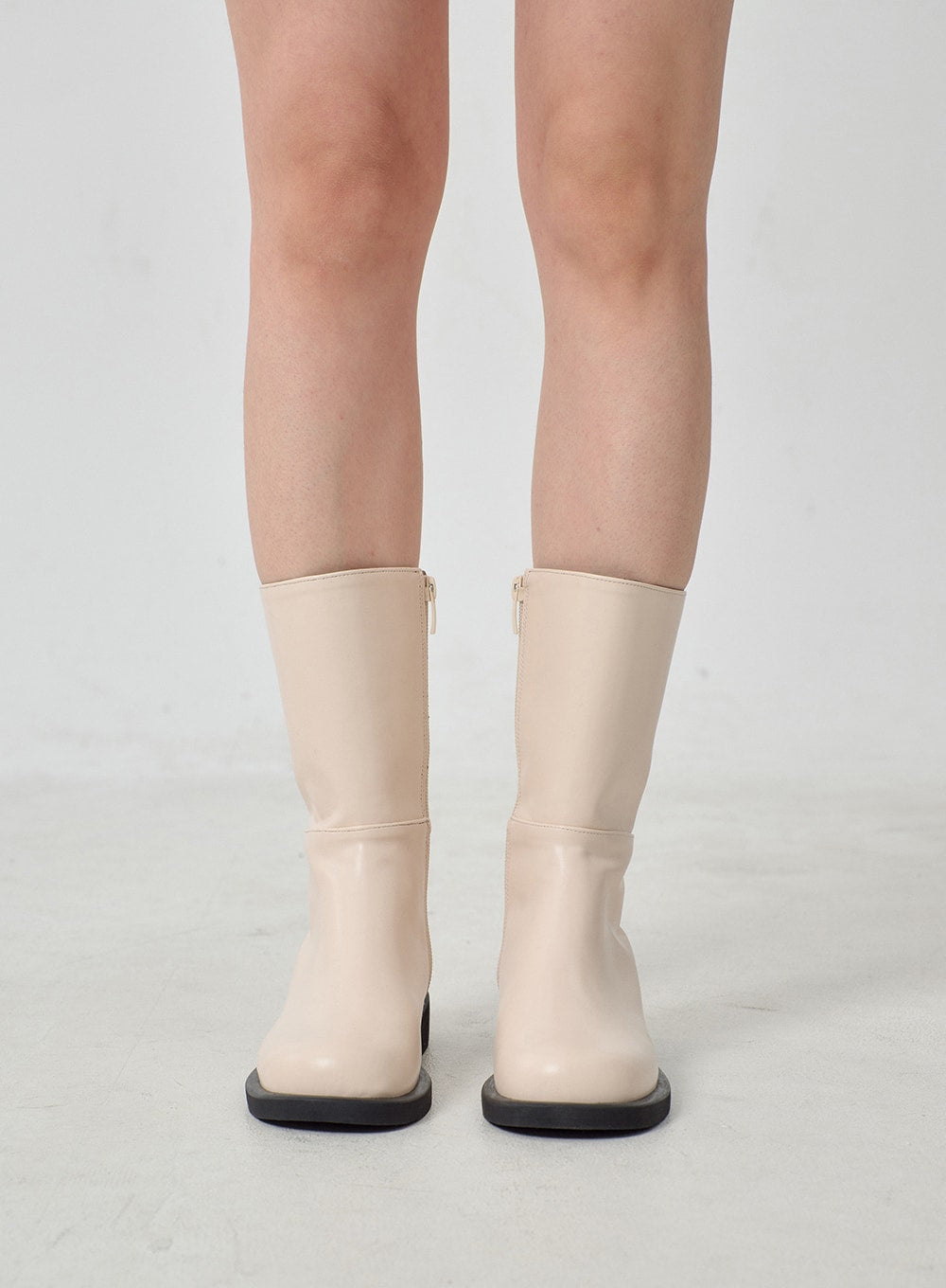 Mid-Calf Seitenreißverschluss Stiefel OJ300