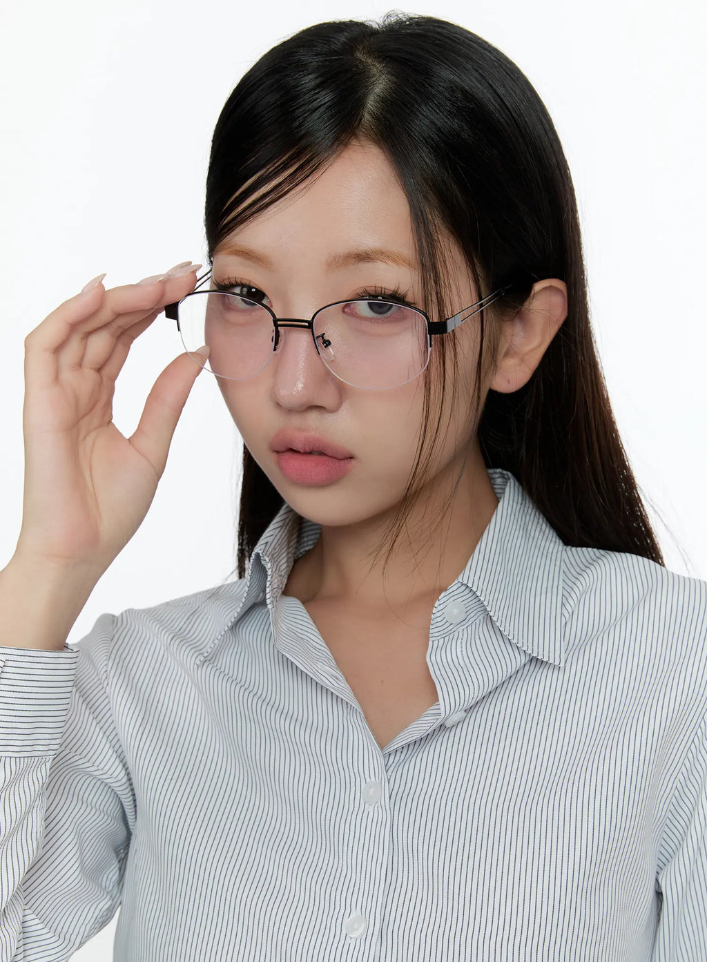 Schicke Minimalistische Modebrille mit Doppelstange CS518