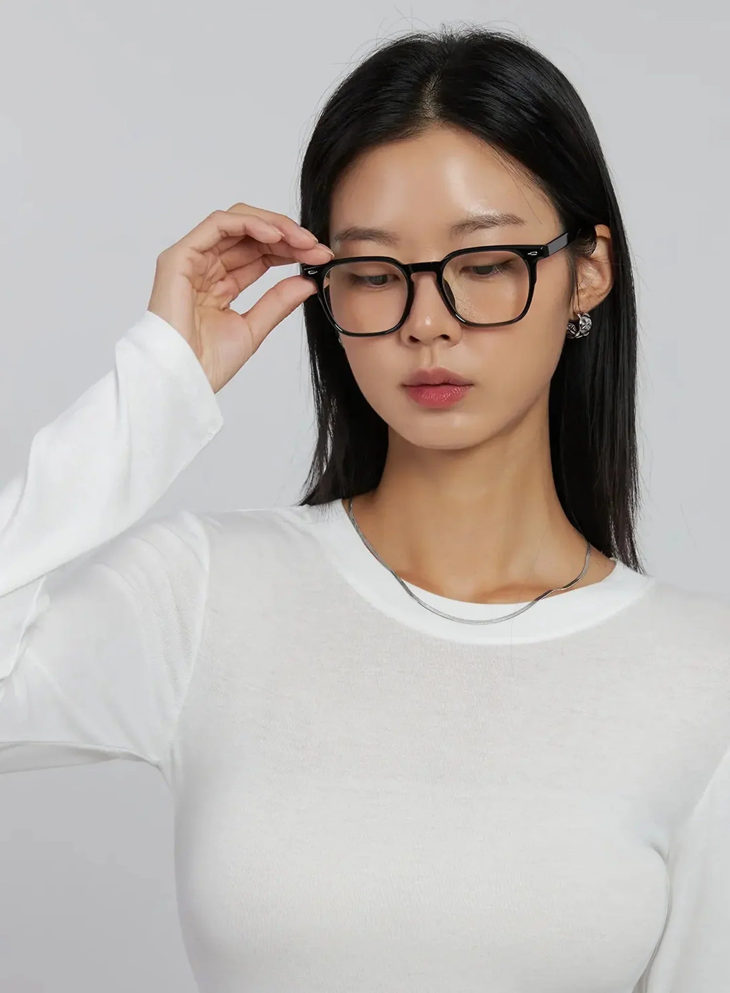 Klassische abgerundete quadratische Modebrille IJ508