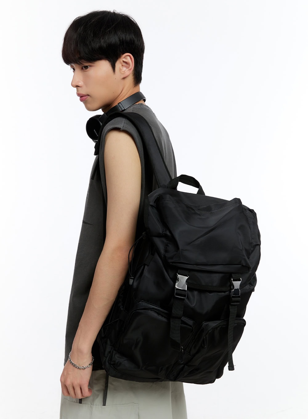 Herren Schnallen Rucksack IY530