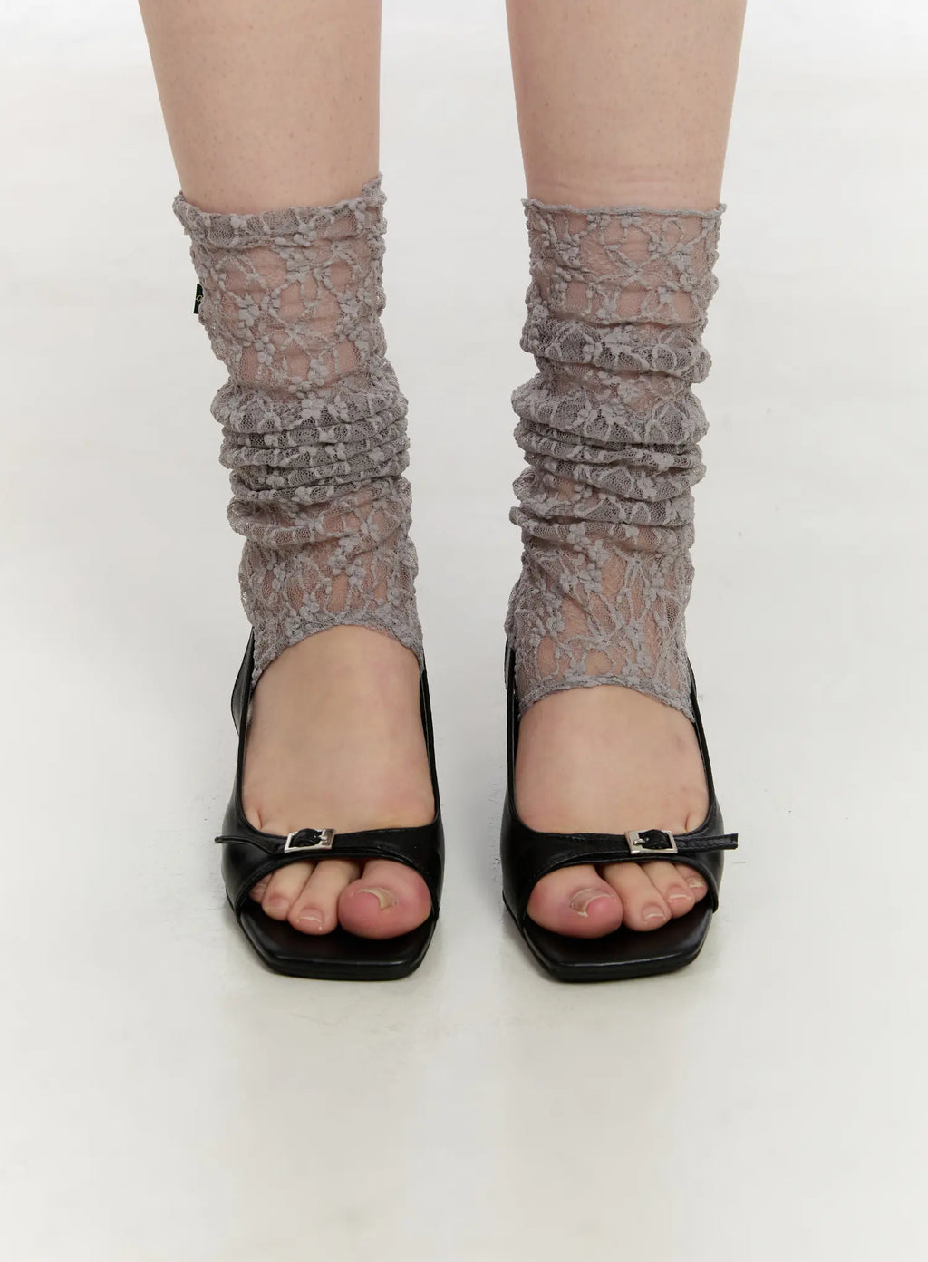 Schnallenriemen Kitten Heels Sandalen CA507
