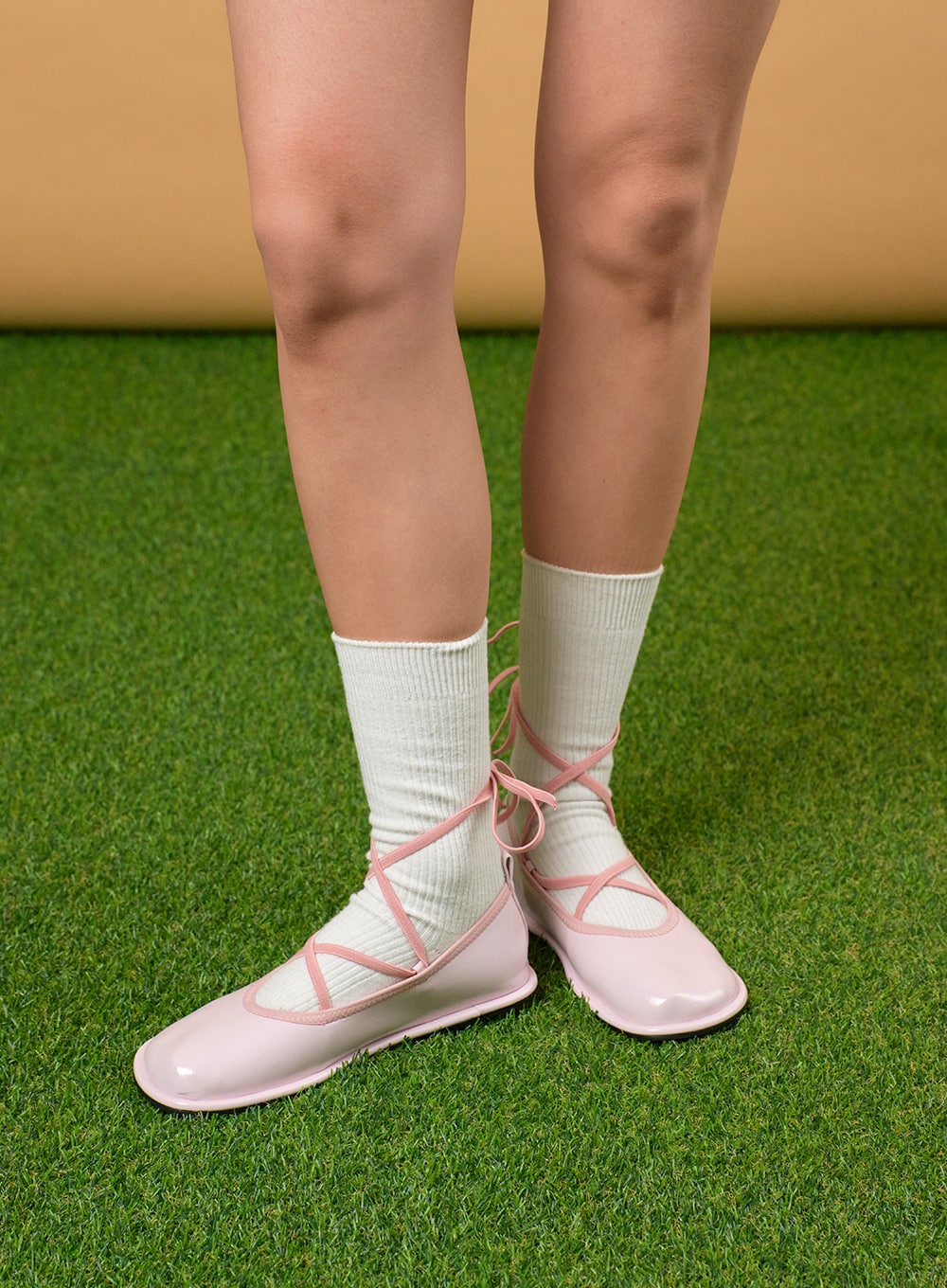 Tie Leg Ballettflats IJ430