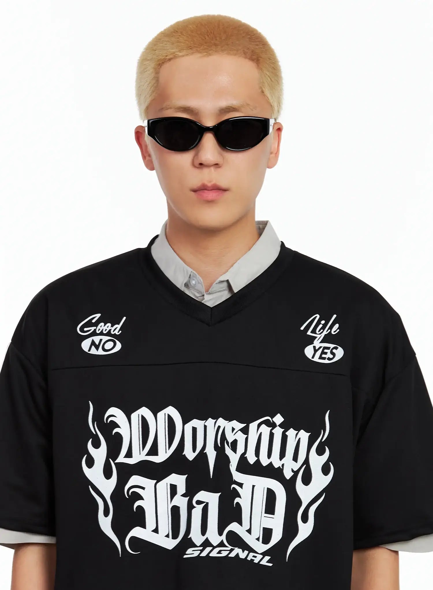 Sonnenbrille mit Akzentfarbe