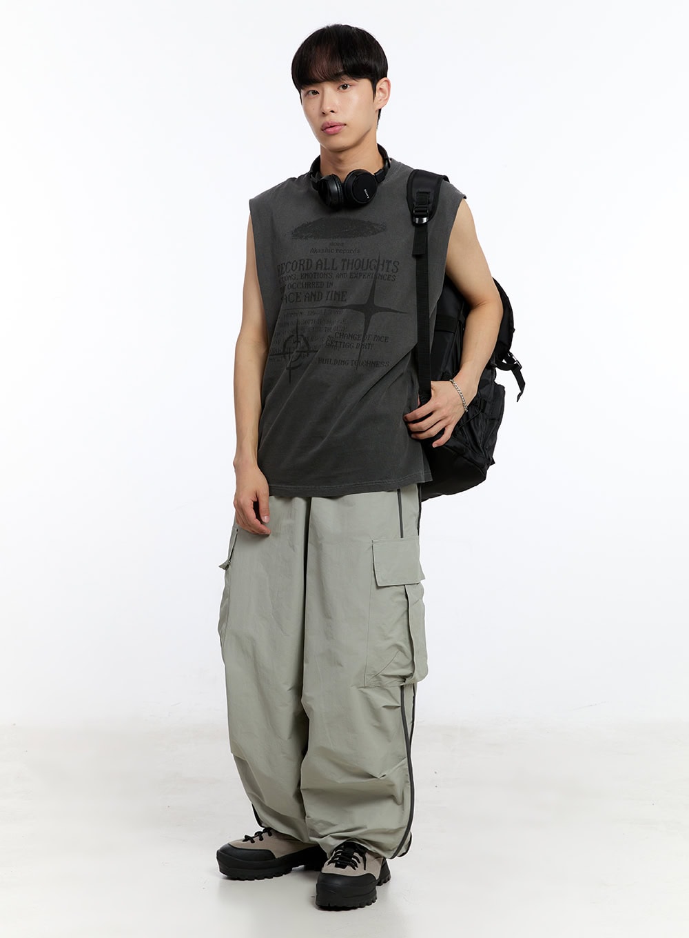 Herren Schnallen Rucksack IY530