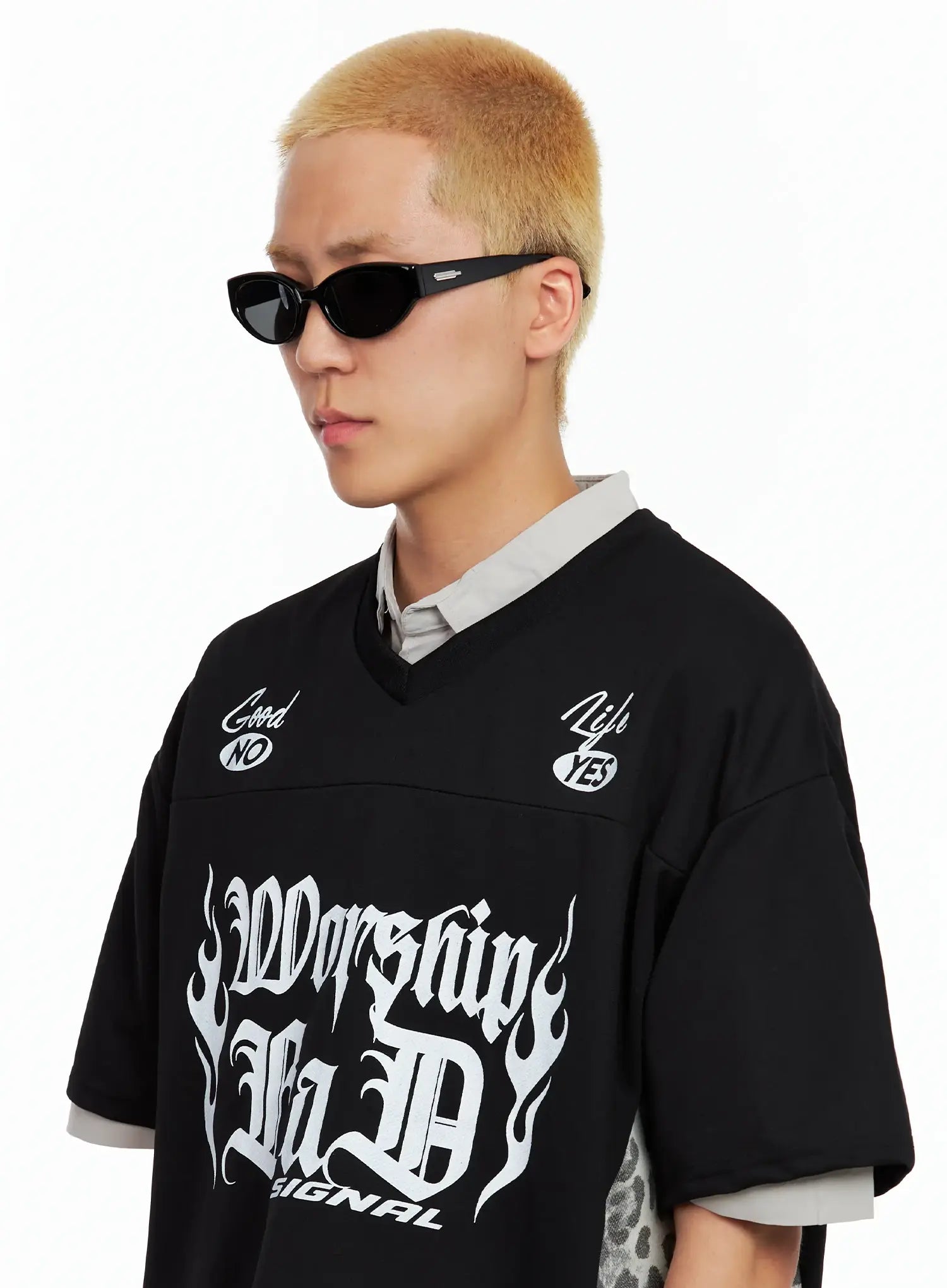 Sonnenbrille mit Akzentfarbe