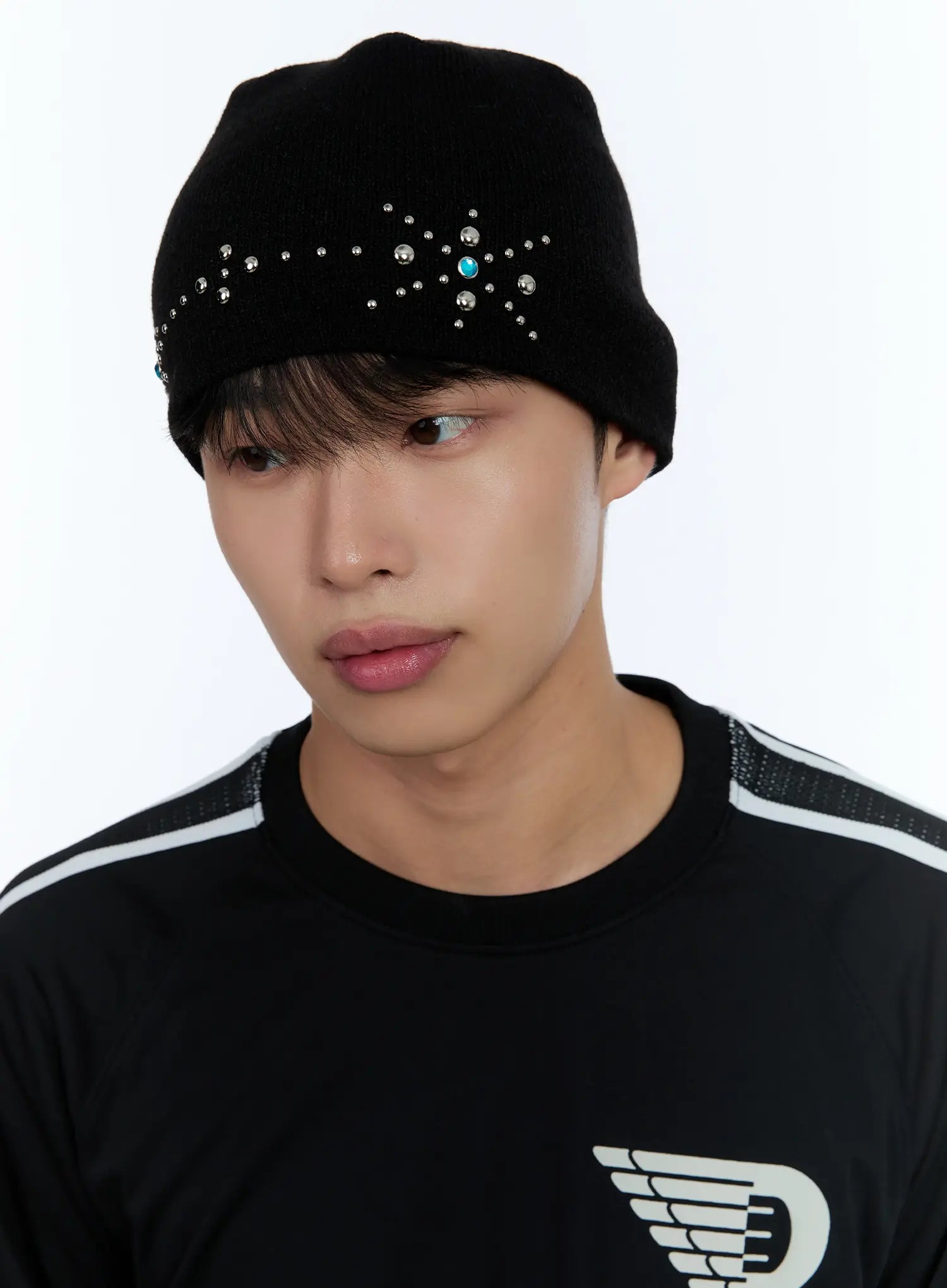 Männer Blumen Stud Beanie IL515
