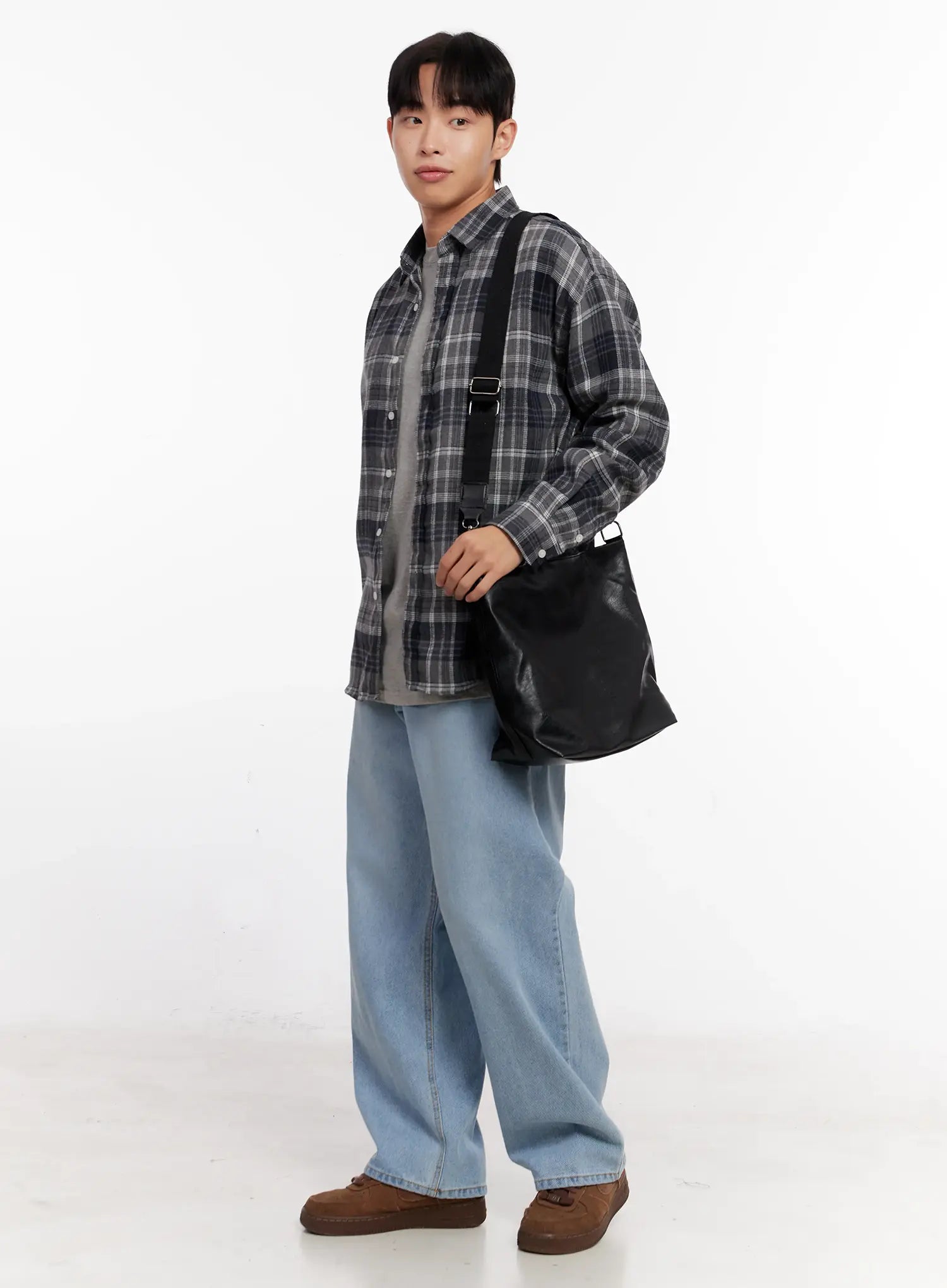 Faux-Leder Umhängetasche IO528
