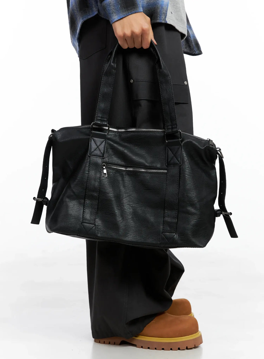 Faux-Leder Tote Bag IO506