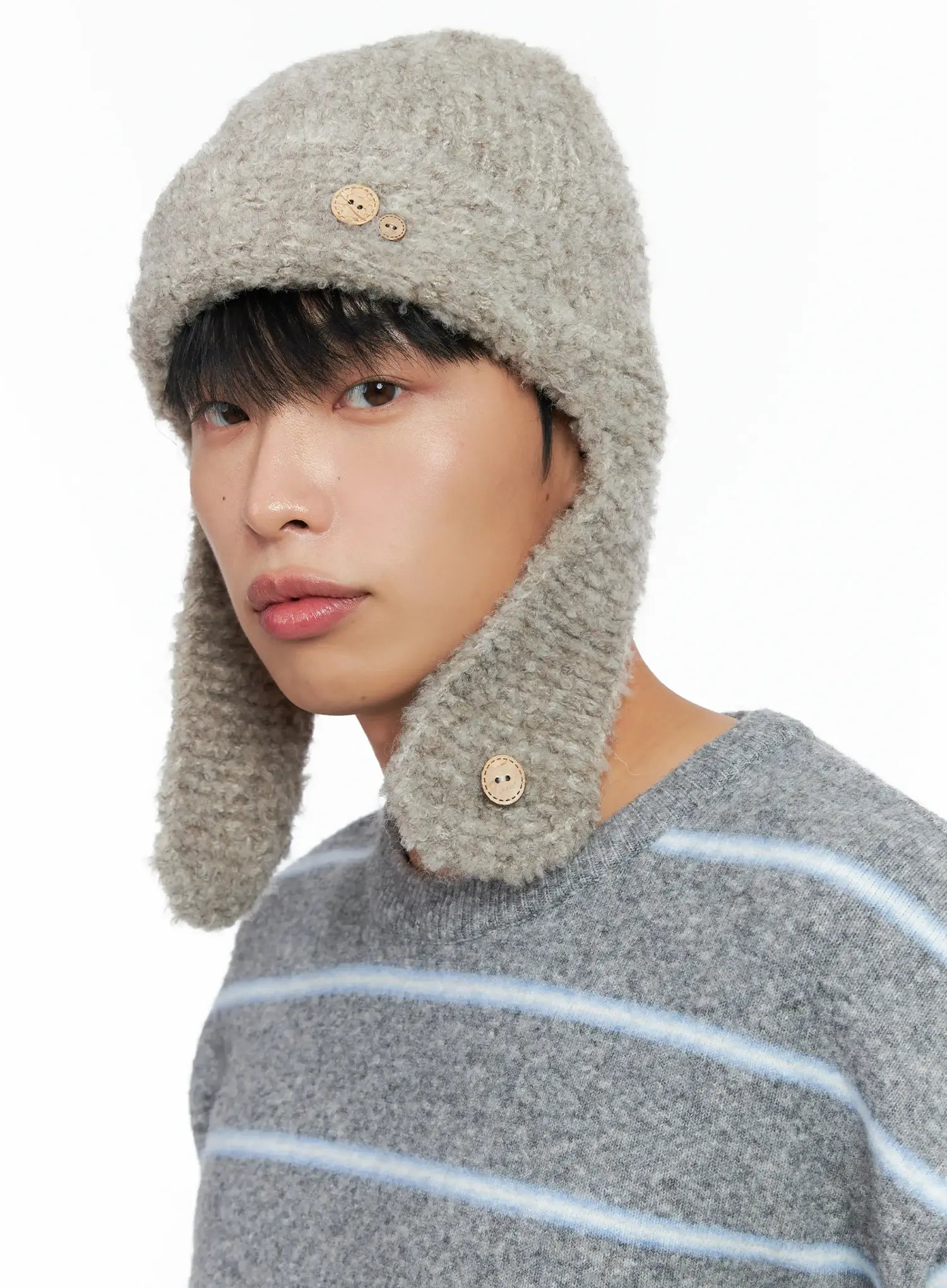 Button Boucle Ohrenschutz Mütze IN518