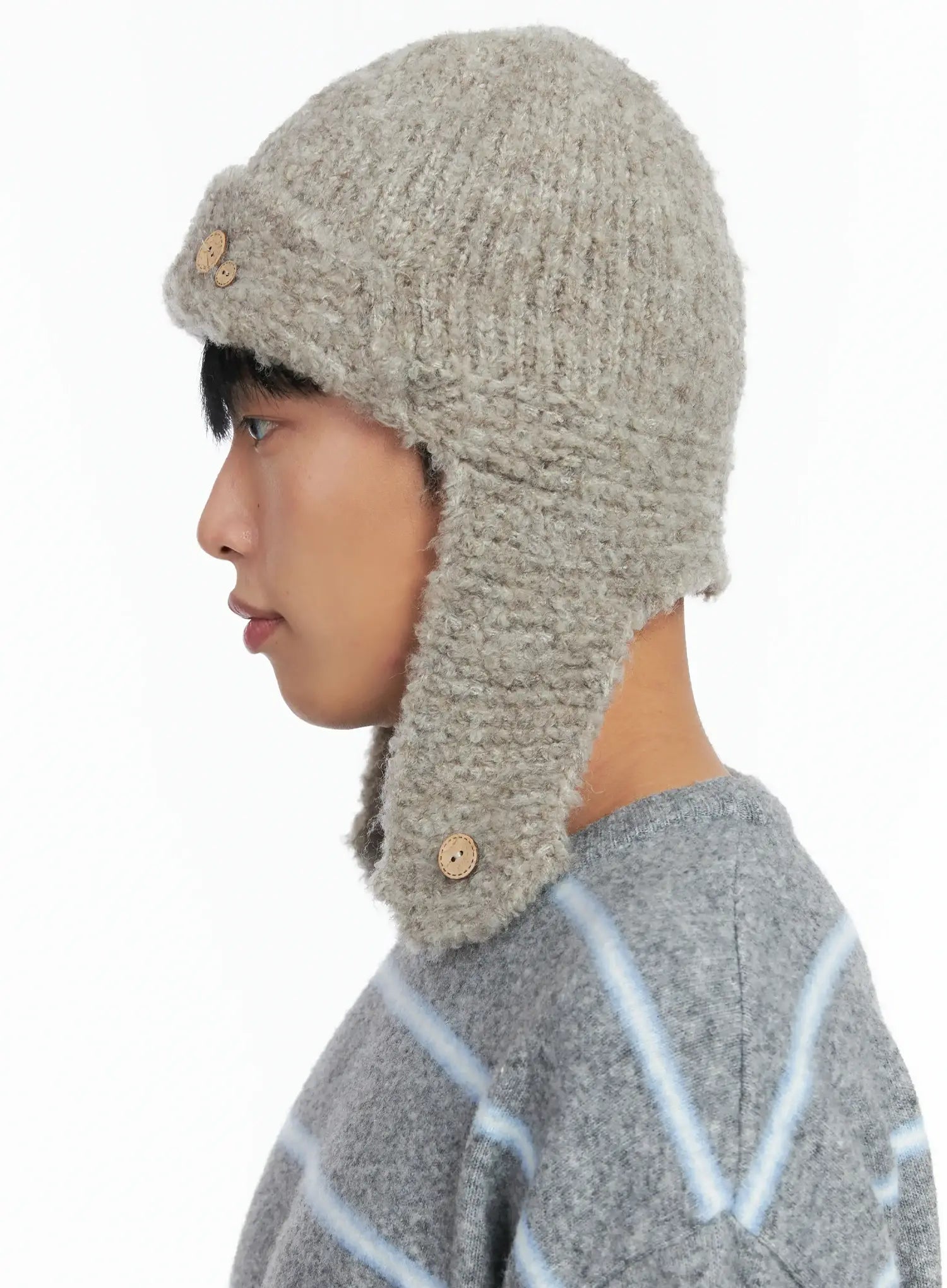 Button Boucle Ohrenschutz Mütze IN518