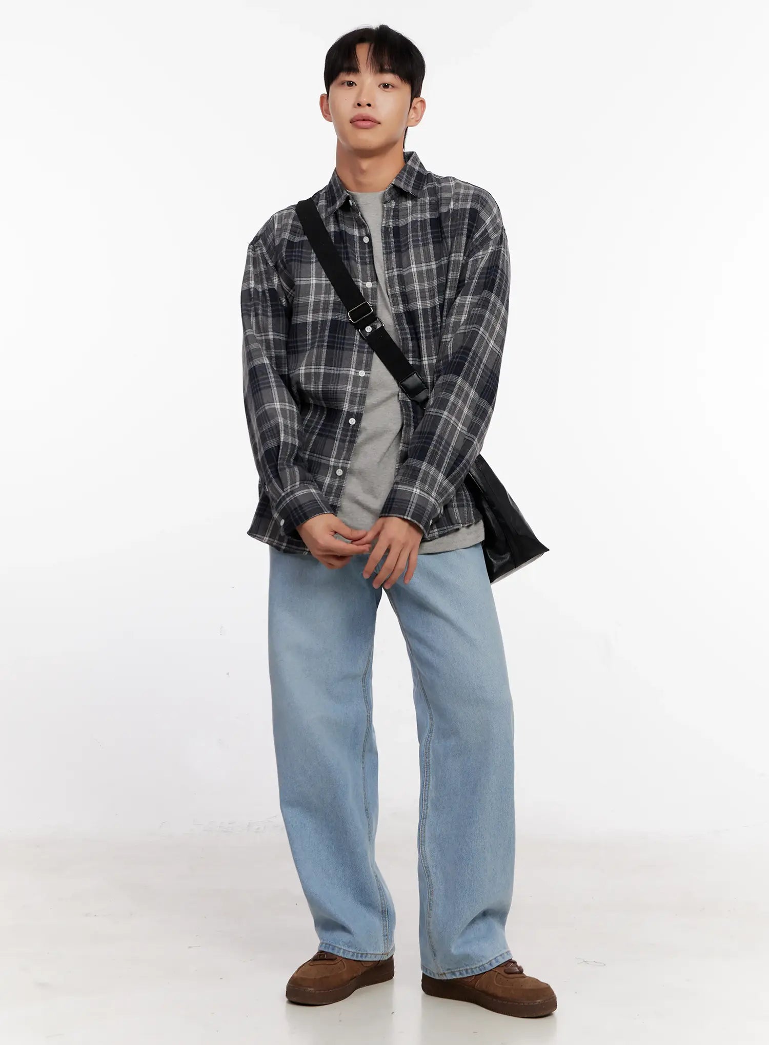 Faux-Leder Umhängetasche IO528