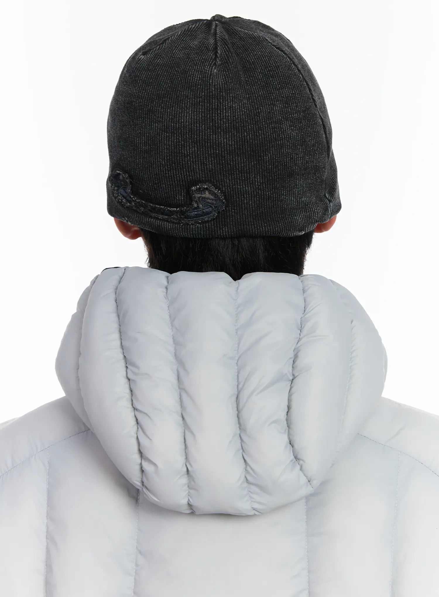 Herren gewaschene Denim Rippmütze ID511
