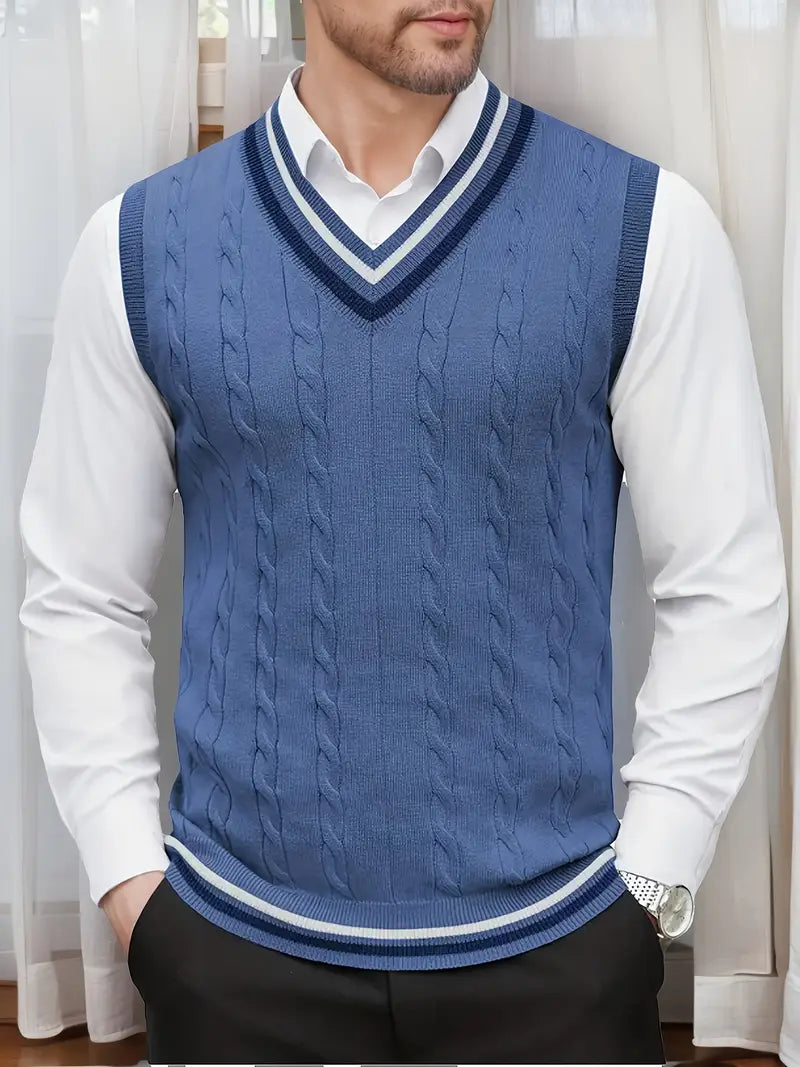 Duane | Ärmelloser Strickpullover