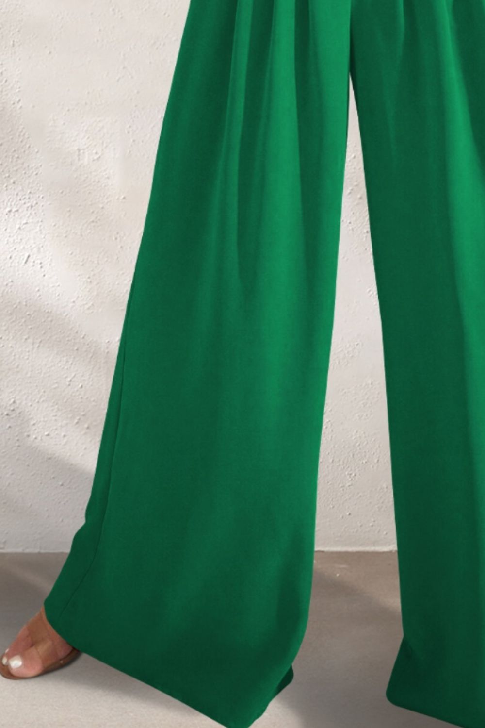Jueine | Pocketed High Waist Wide Leg Pants