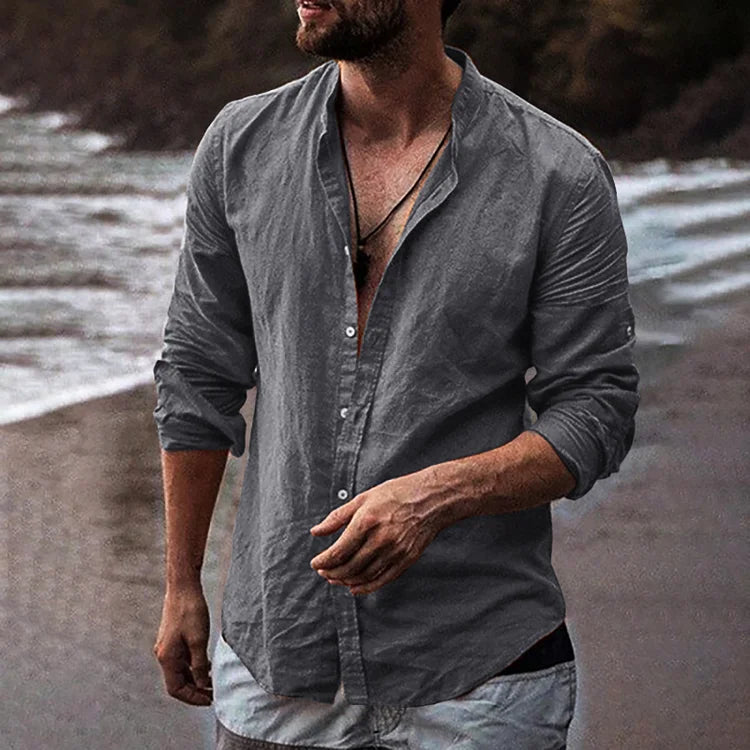 Remo | Lockeres Langarmhemd aus Leinen