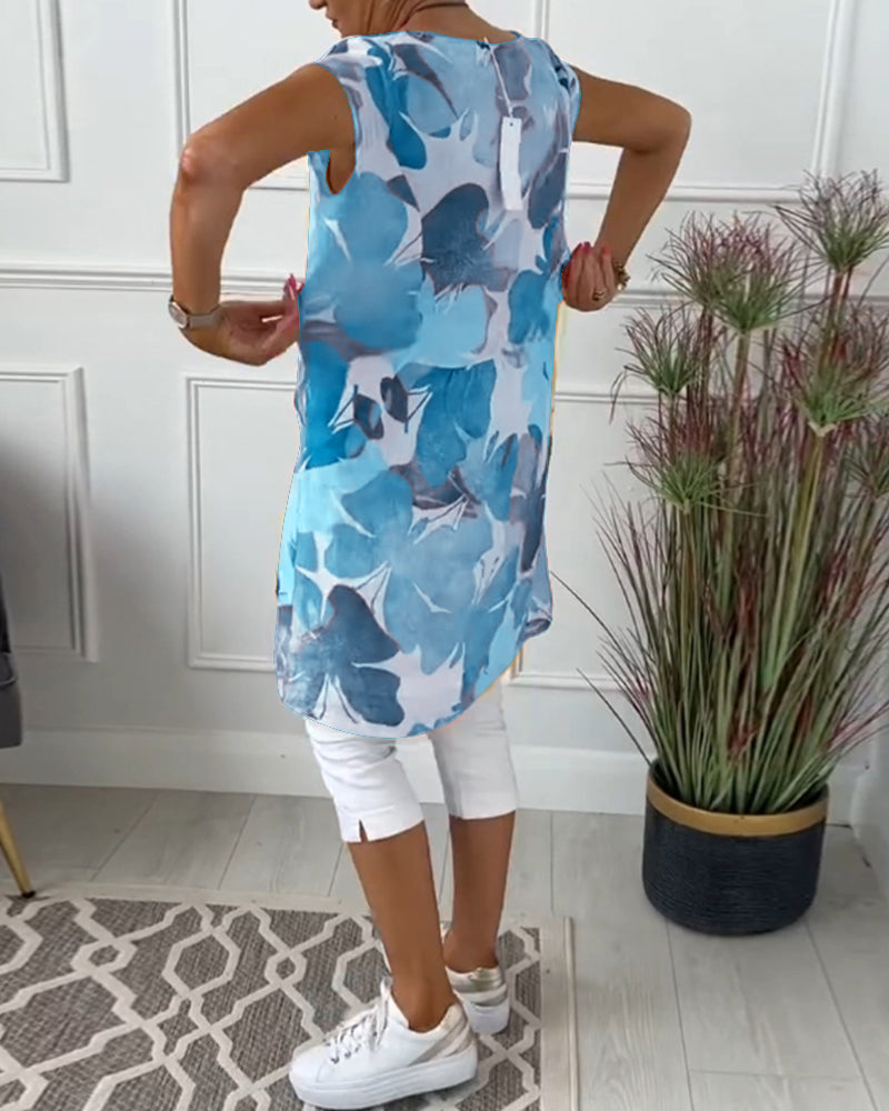KLARISSA I LANGE BLUMENBLUSE