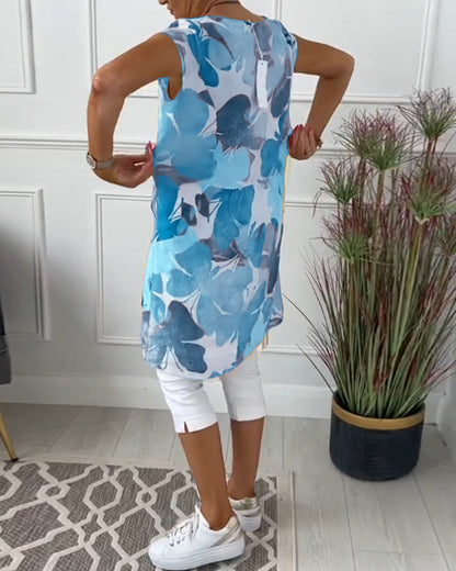 KLARISSA I LANGE BLUMENBLUSE