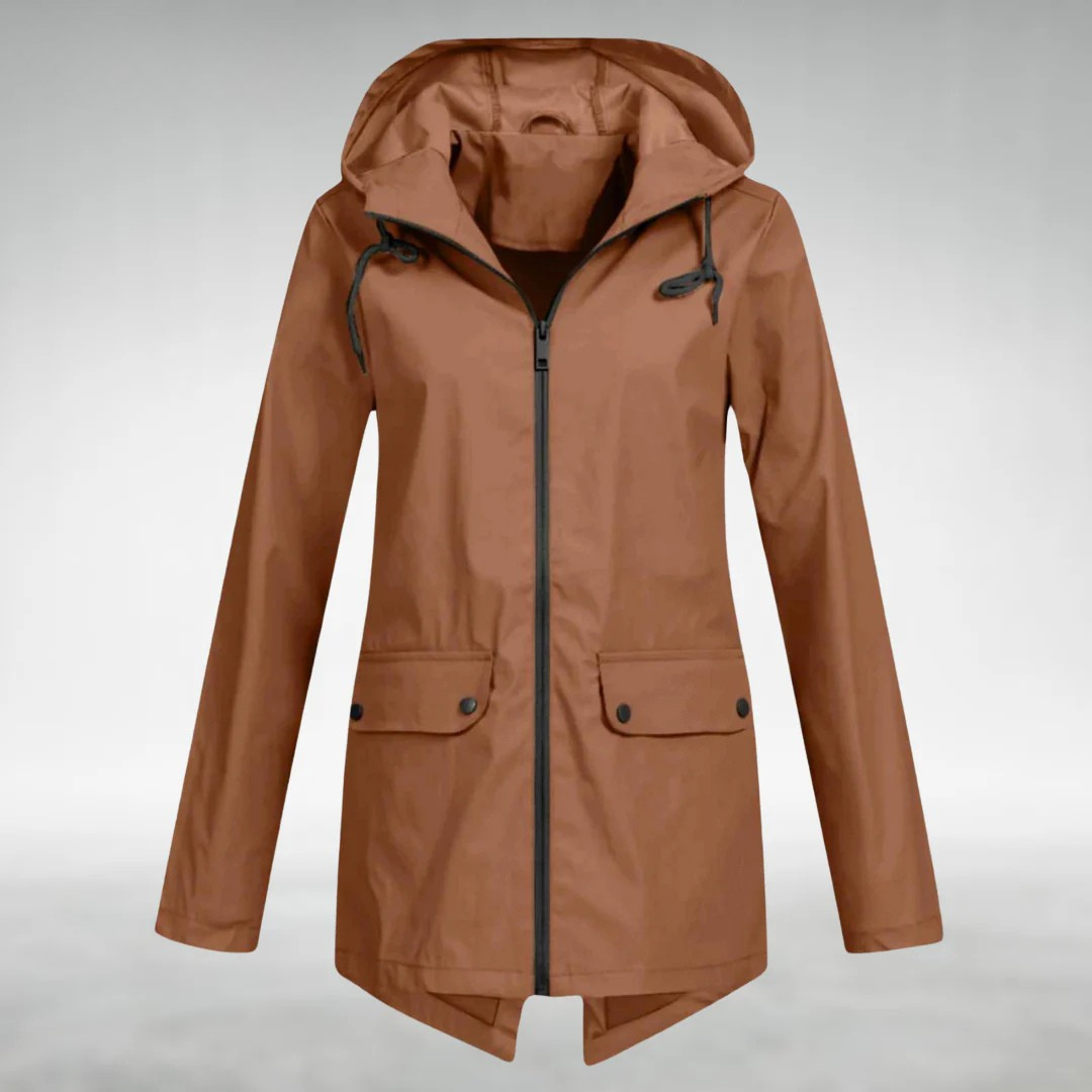 Jalena – Wasserdichte Kapuzenjacke mit Taschen