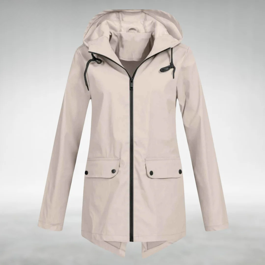 Jalena – Wasserdichte Kapuzenjacke mit Taschen