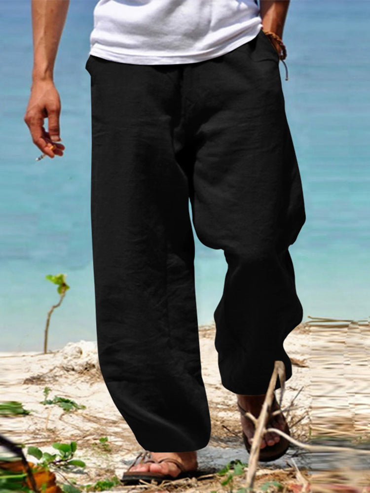 Laurent | Stoffhose mit Kordelzug